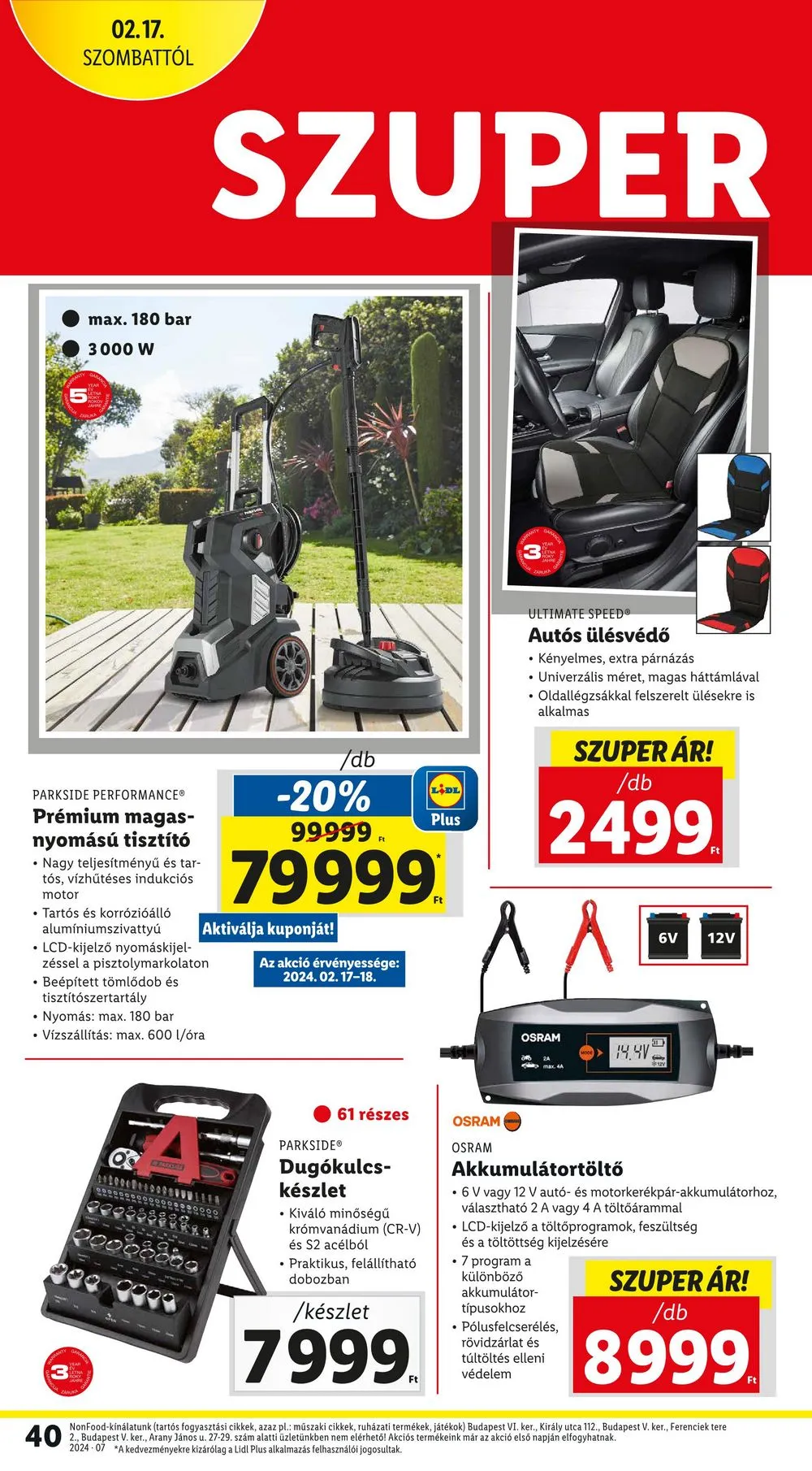 Lidl akciós újság 02.15–02.21 – 40. oldal