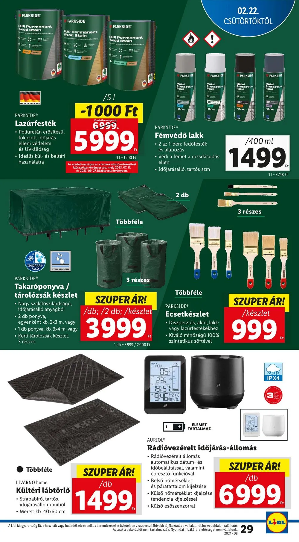 Lidl akciós újság 02.22–02.28 – 29. oldal