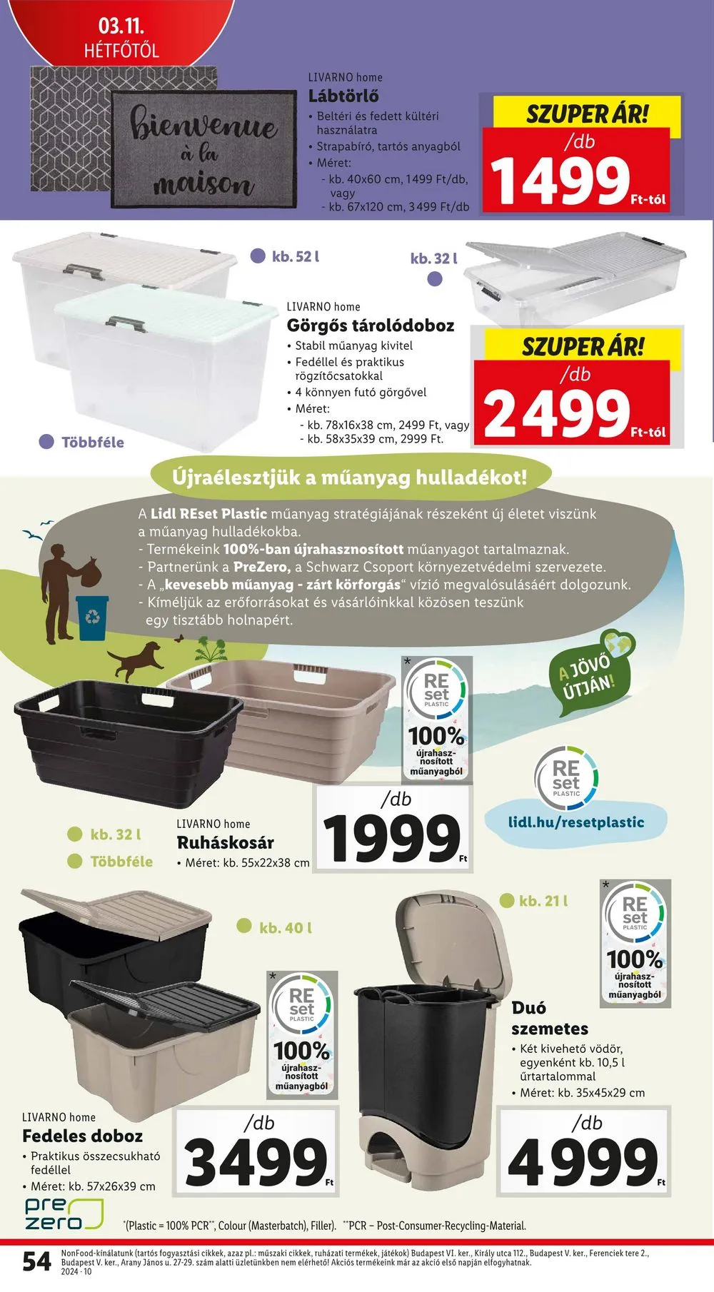 Lidl akciós újság 03.07–03.13 – 54. oldal