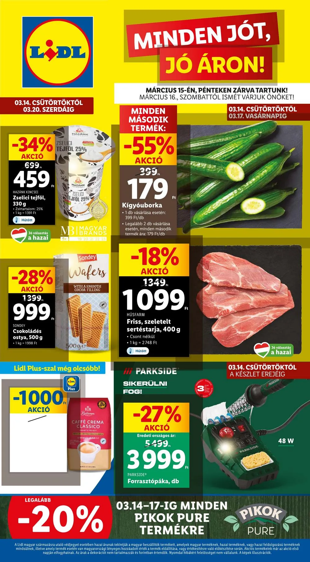 Lidl akciós újság 03.14–03.20