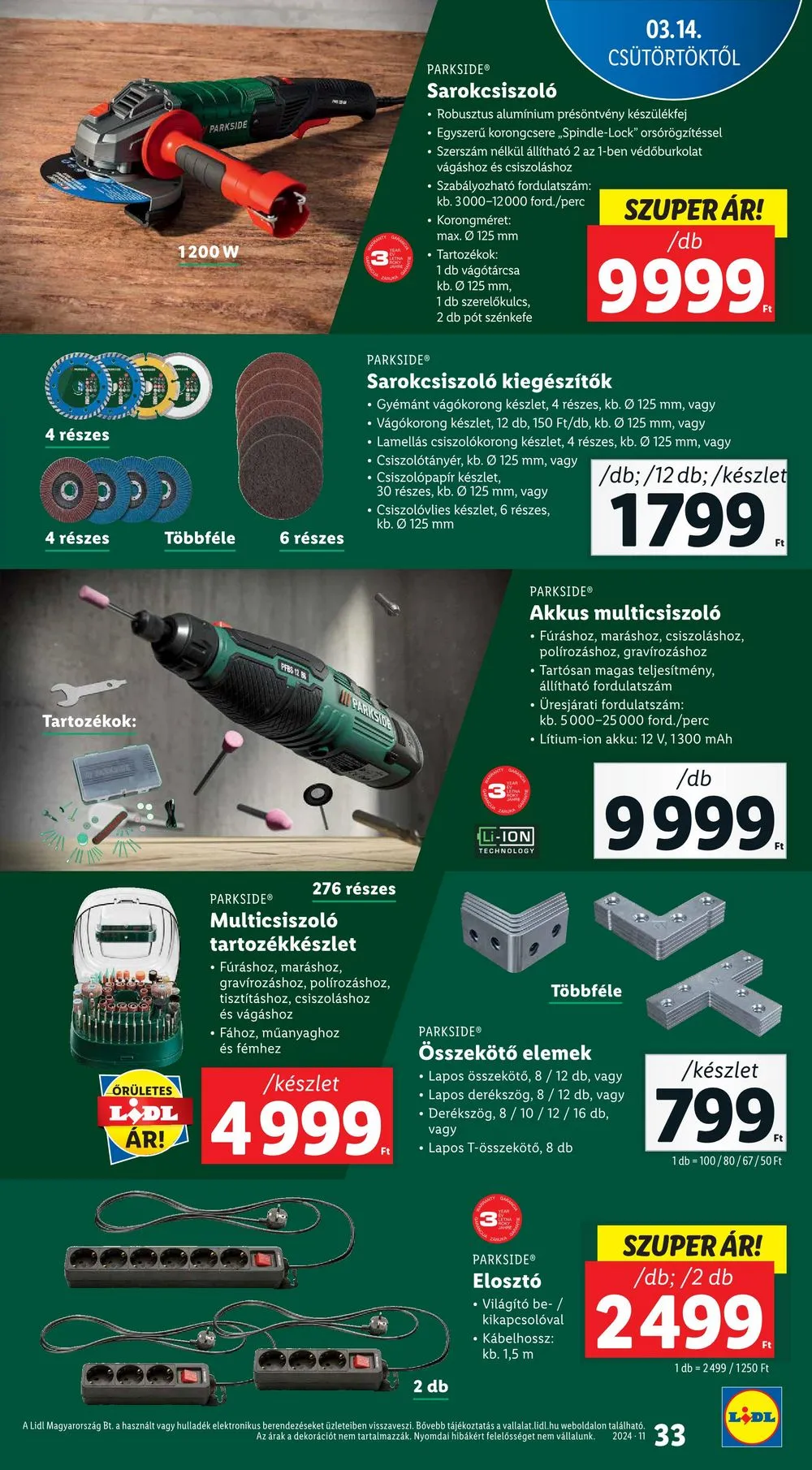 Lidl akciós újság 03.14–03.20 – 33. oldal