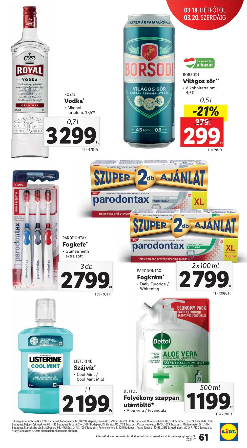 Lidl akciós újság 03.14–03.20 – 61. oldal