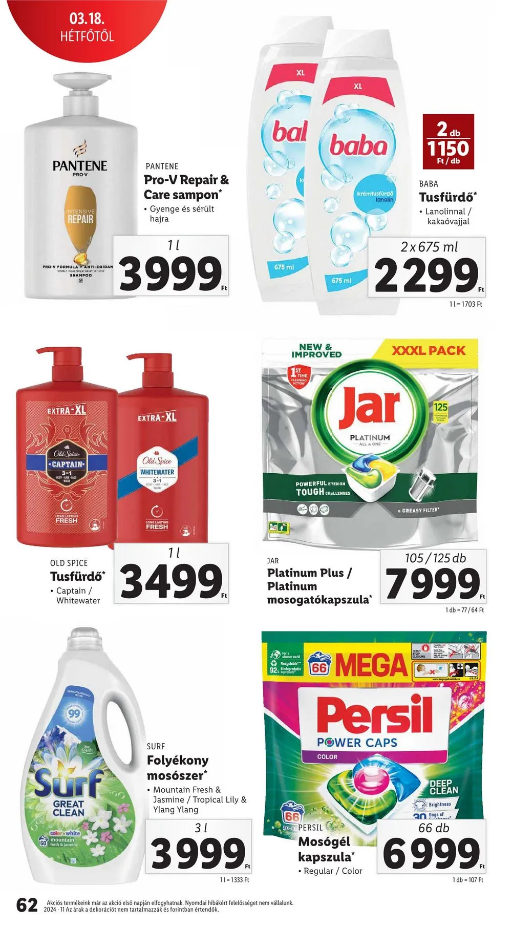 Lidl akciós újság 03.14–03.20 – 62. oldal