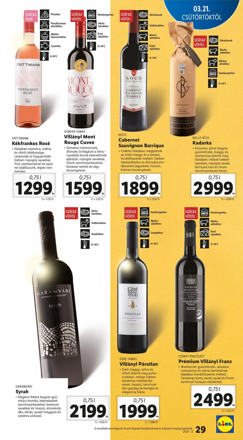 Lidl akciós újság 03.21–03.27 – 29. oldal