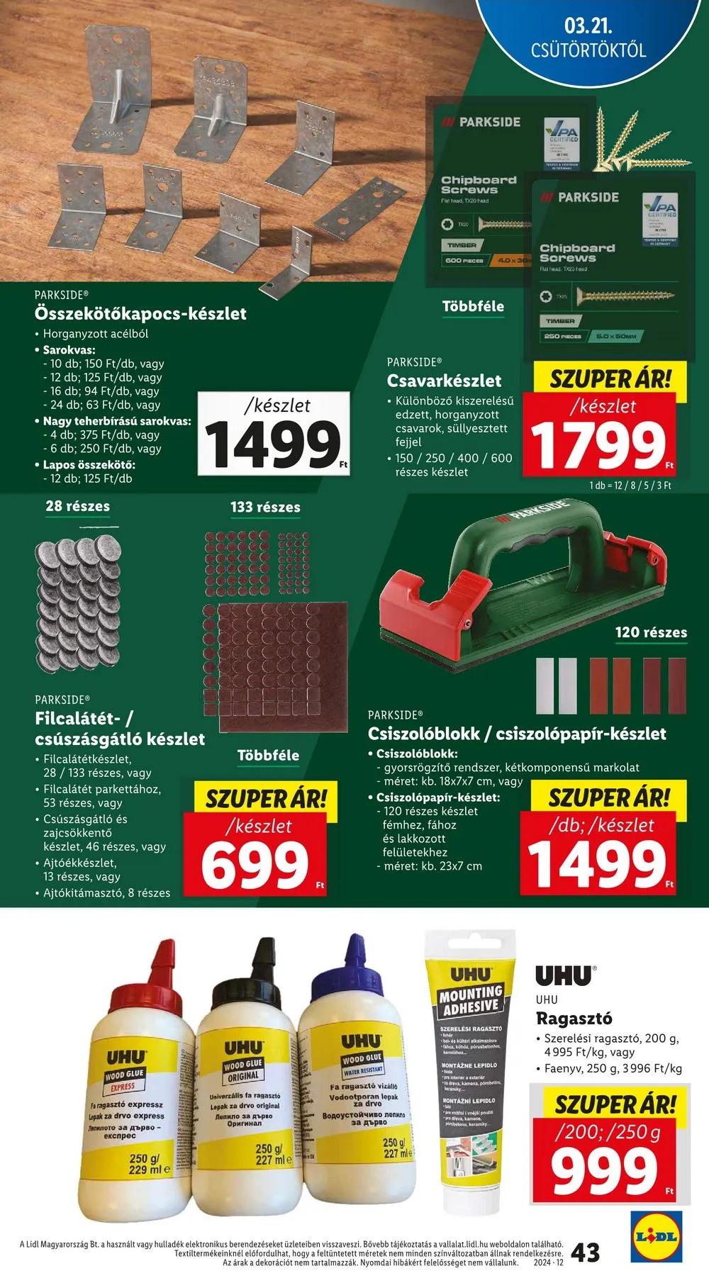 Lidl akciós újság 03.21–03.27 – 43. oldal