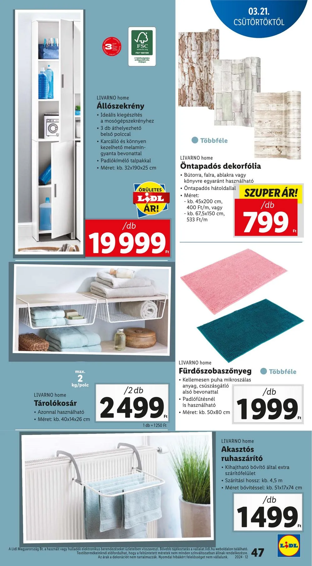Lidl akciós újság 03.21–03.27 – 47. oldal