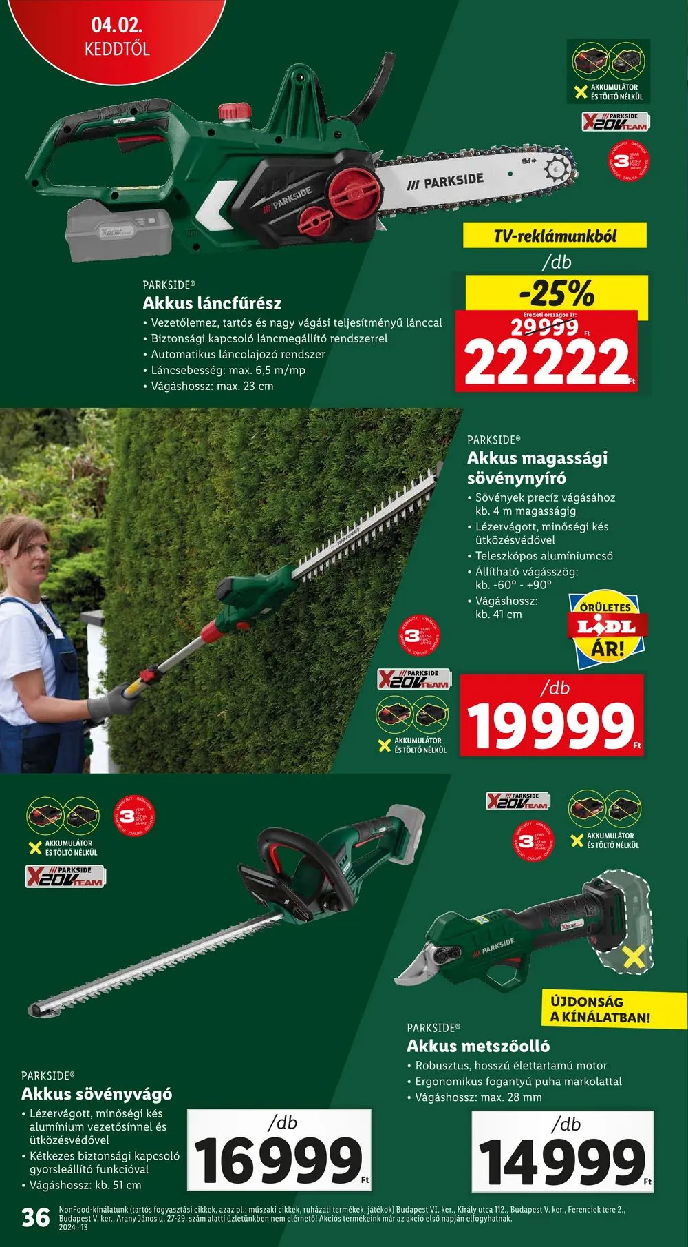 Lidl akciós újság 03.27–04.03 – 36. oldal