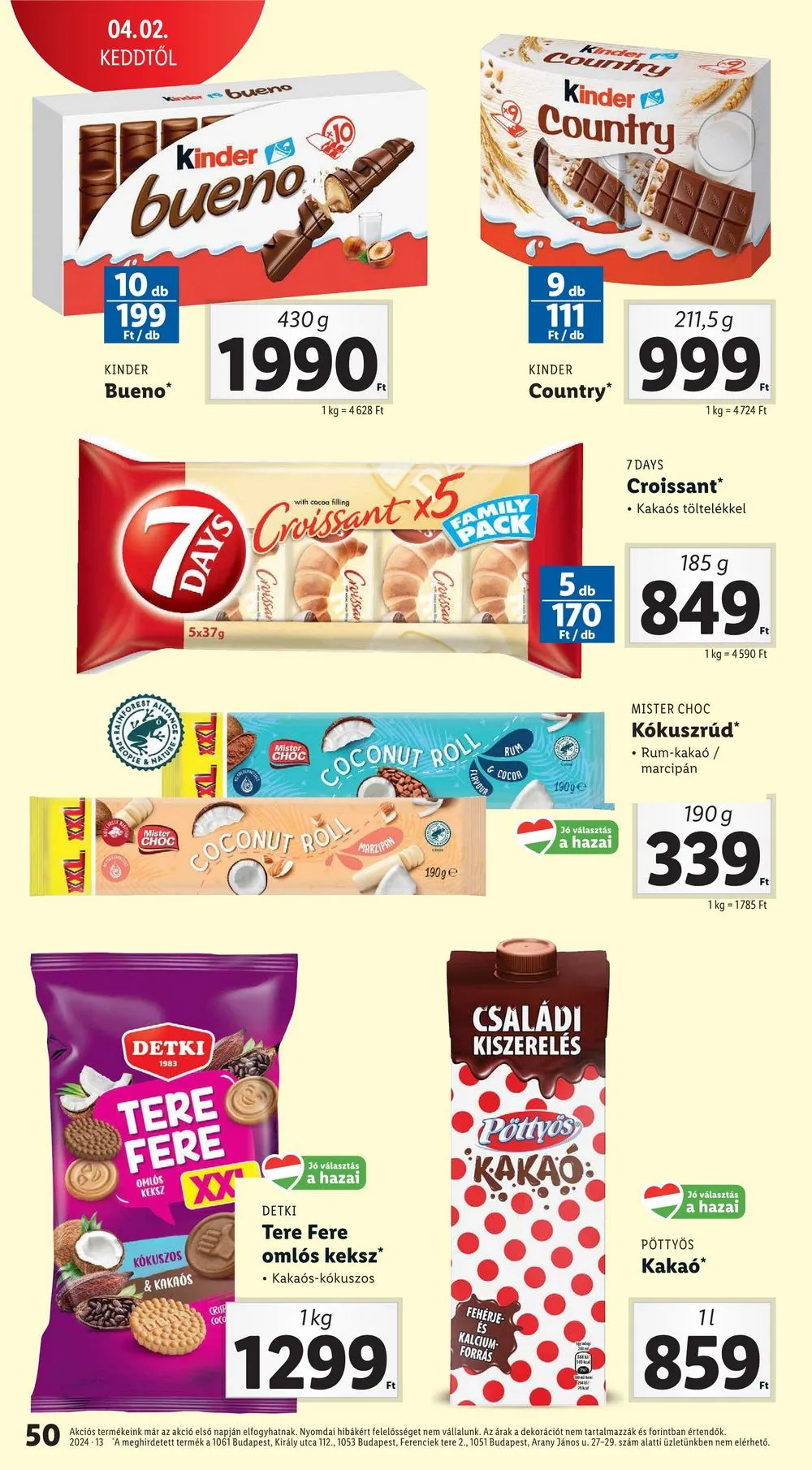 Lidl akciós újság 03.27–04.03 – 50. oldal