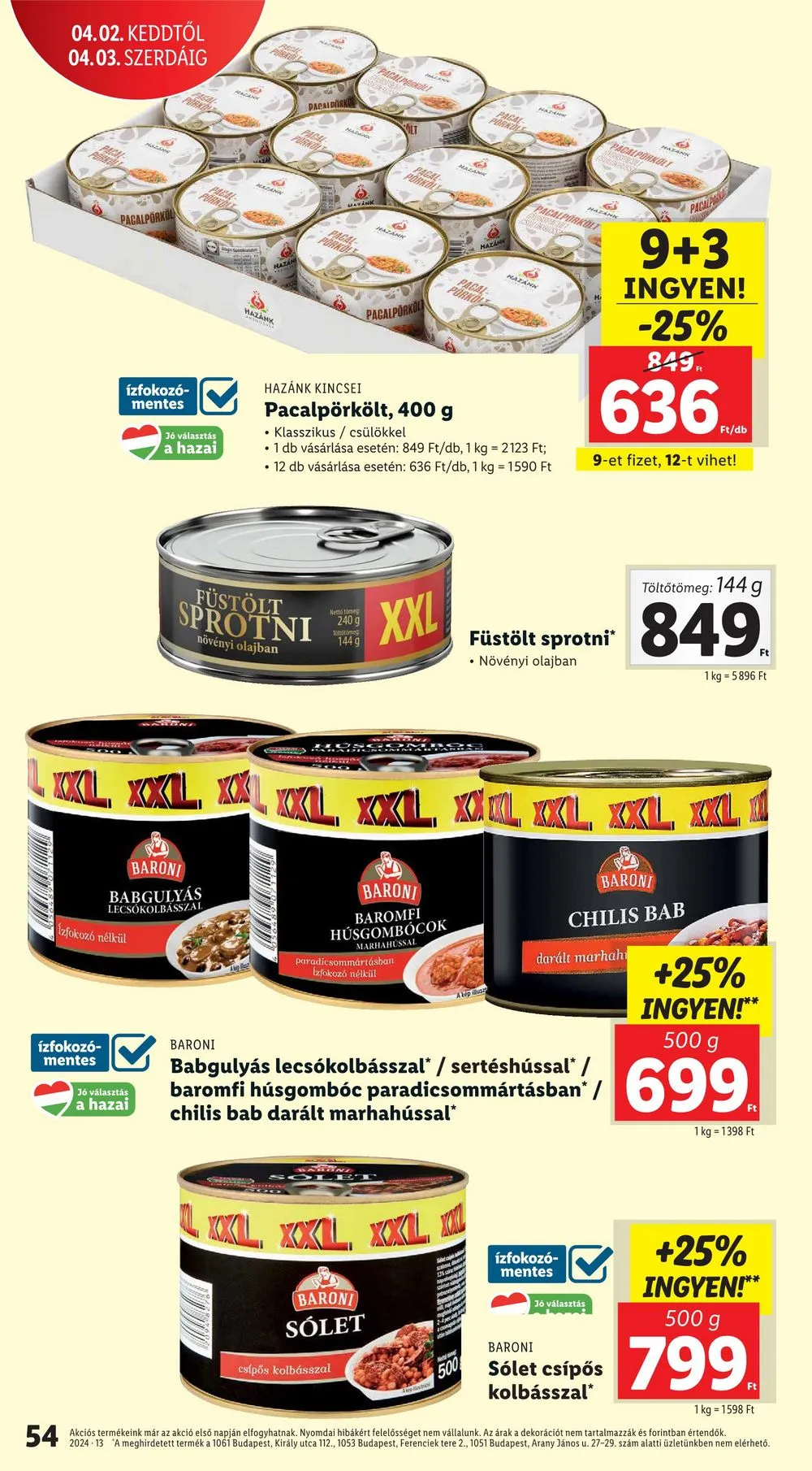 Lidl akciós újság 03.27–04.03 – 54. oldal