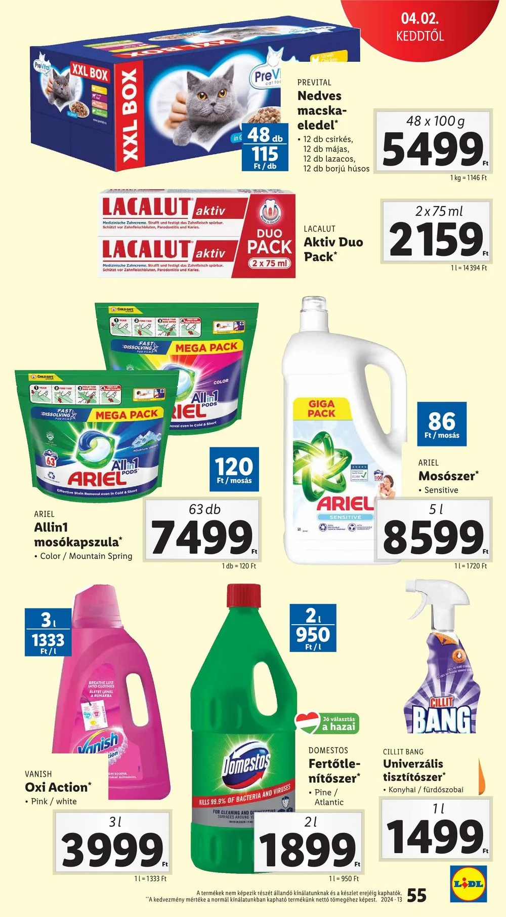 Lidl akciós újság 03.27–04.03 – 55. oldal