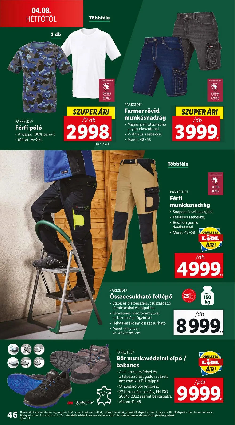 Lidl akciós újság 04.04–04.10 – 46. oldal