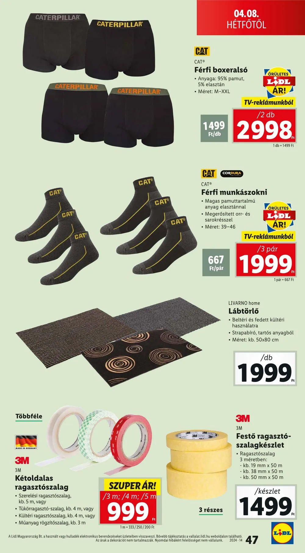 Lidl akciós újság 04.04–04.10 – 47. oldal