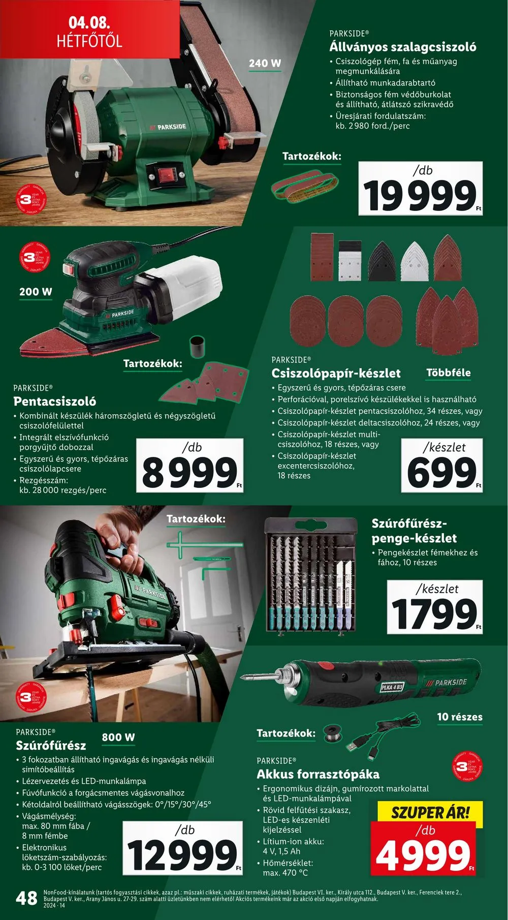 Lidl akciós újság 04.04–04.10 – 48. oldal