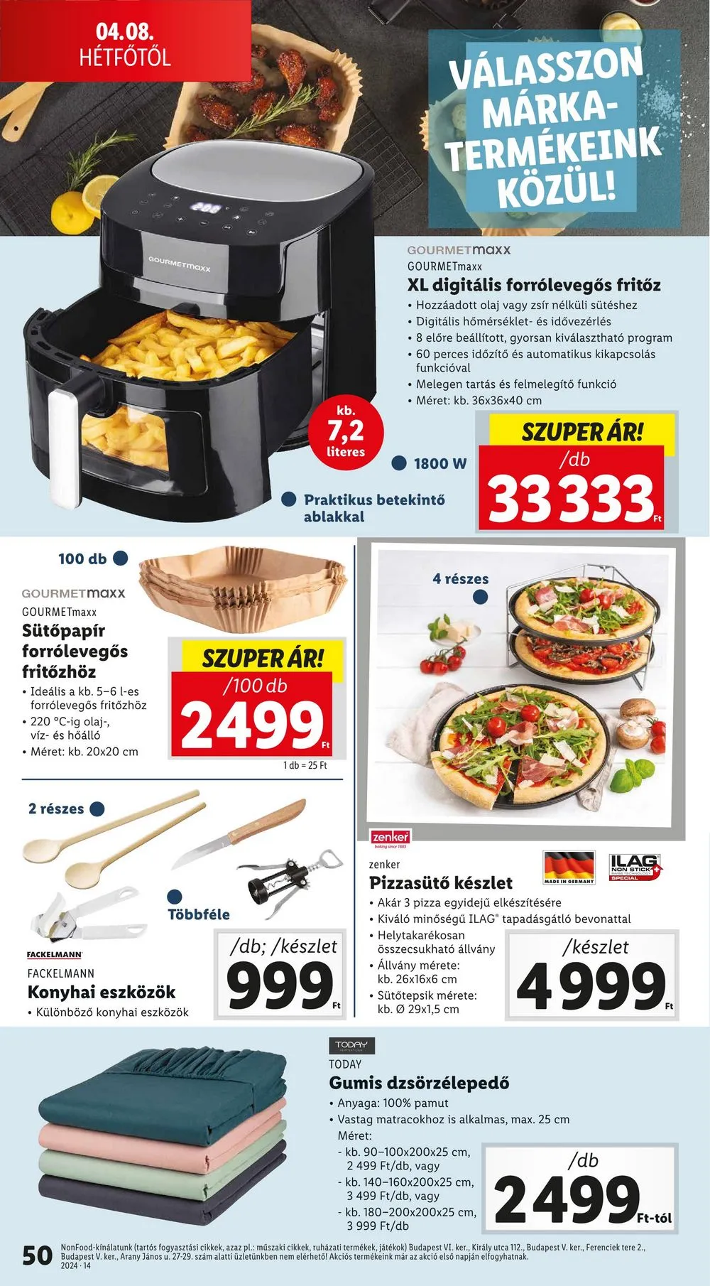 Lidl akciós újság 04.04–04.10 – 50. oldal