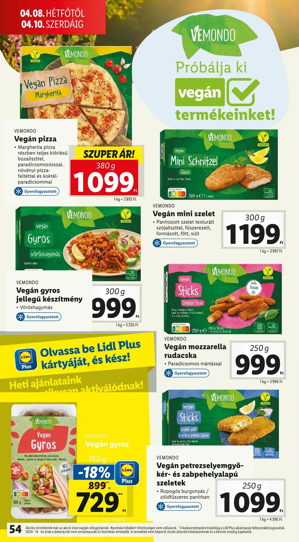 Lidl akciós újság 04.04–04.10 – 54. oldal