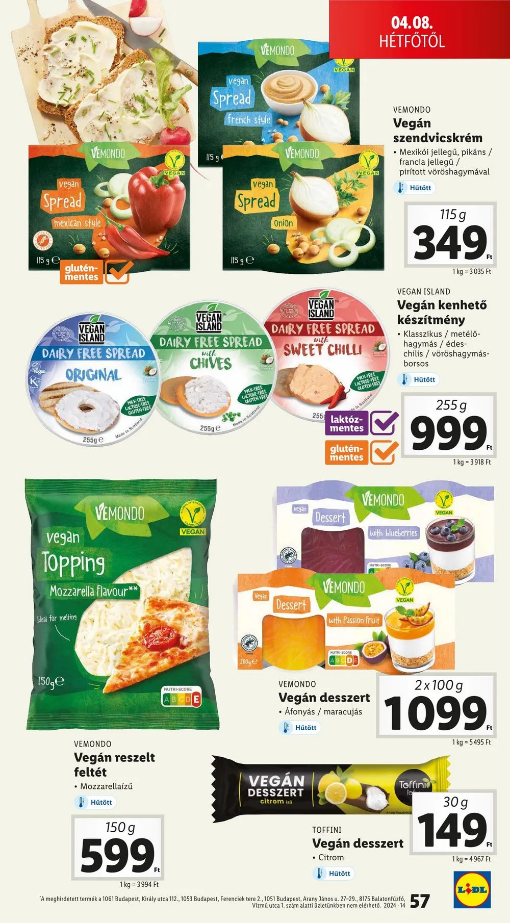 Lidl akciós újság 04.04–04.10 – 57. oldal