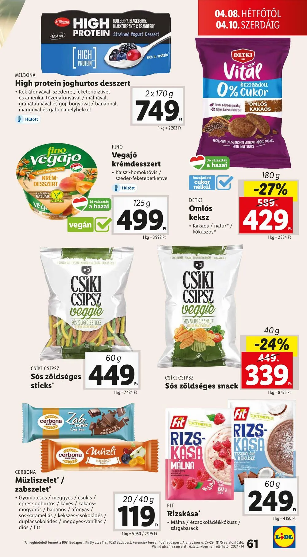 Lidl akciós újság 04.04–04.10 – 61. oldal
