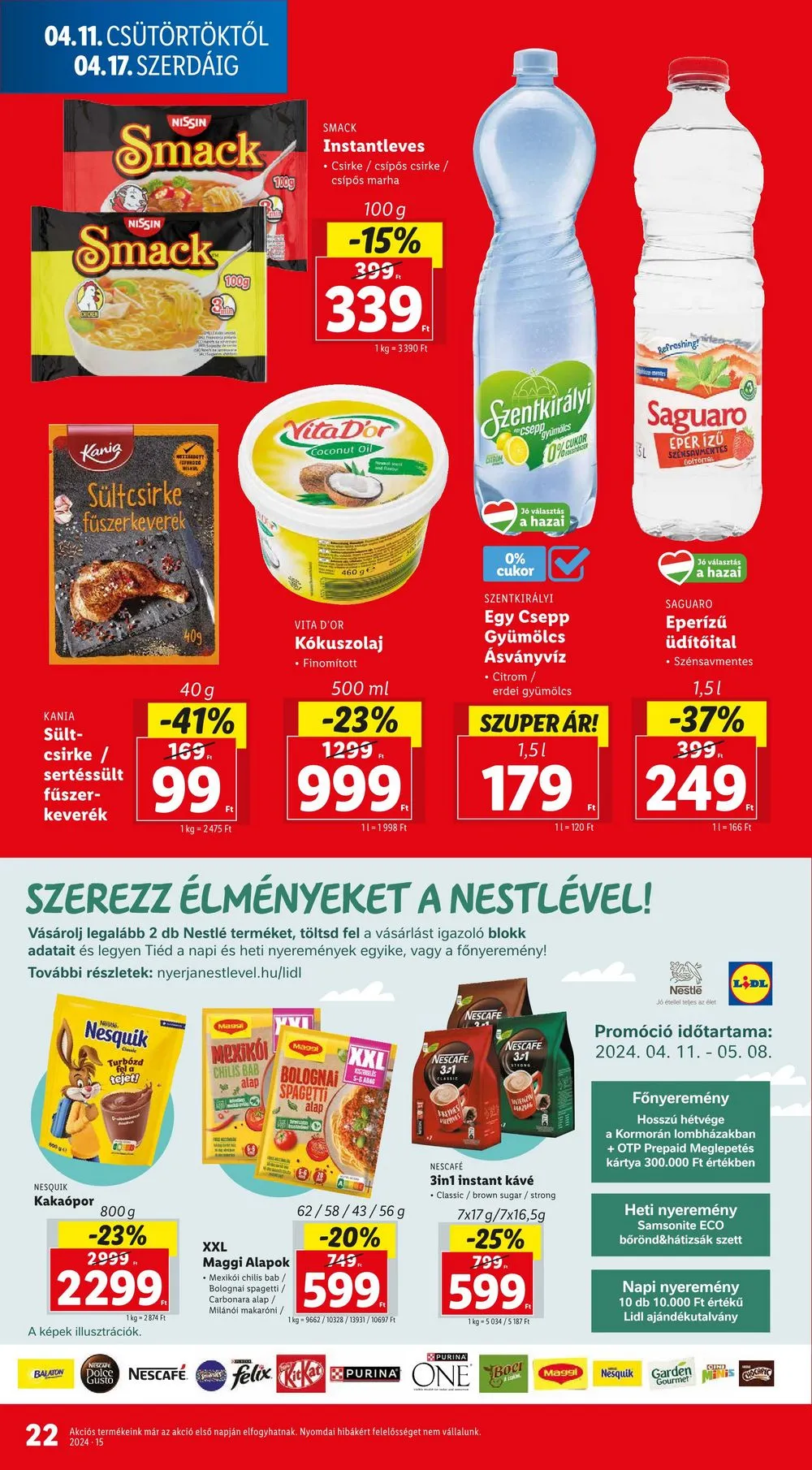 Lidl akciós újság 04.10–04.17 – 22. oldal
