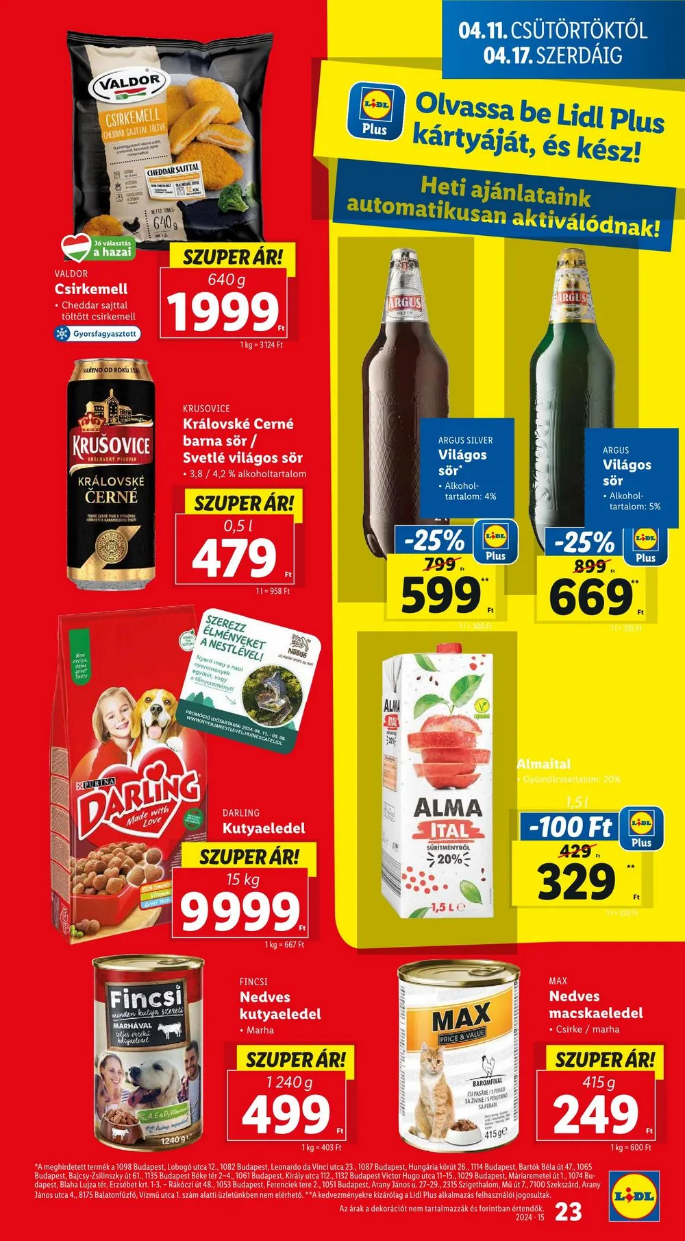 Lidl akciós újság 04.10–04.17 – 23. oldal