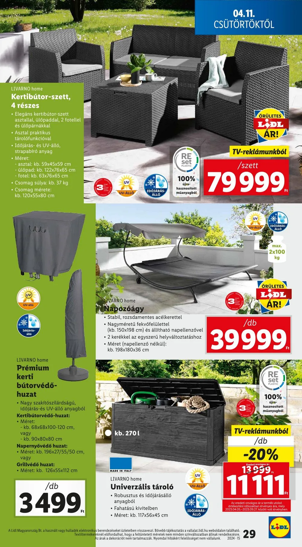 Lidl akciós újság 04.10–04.17 – 29. oldal