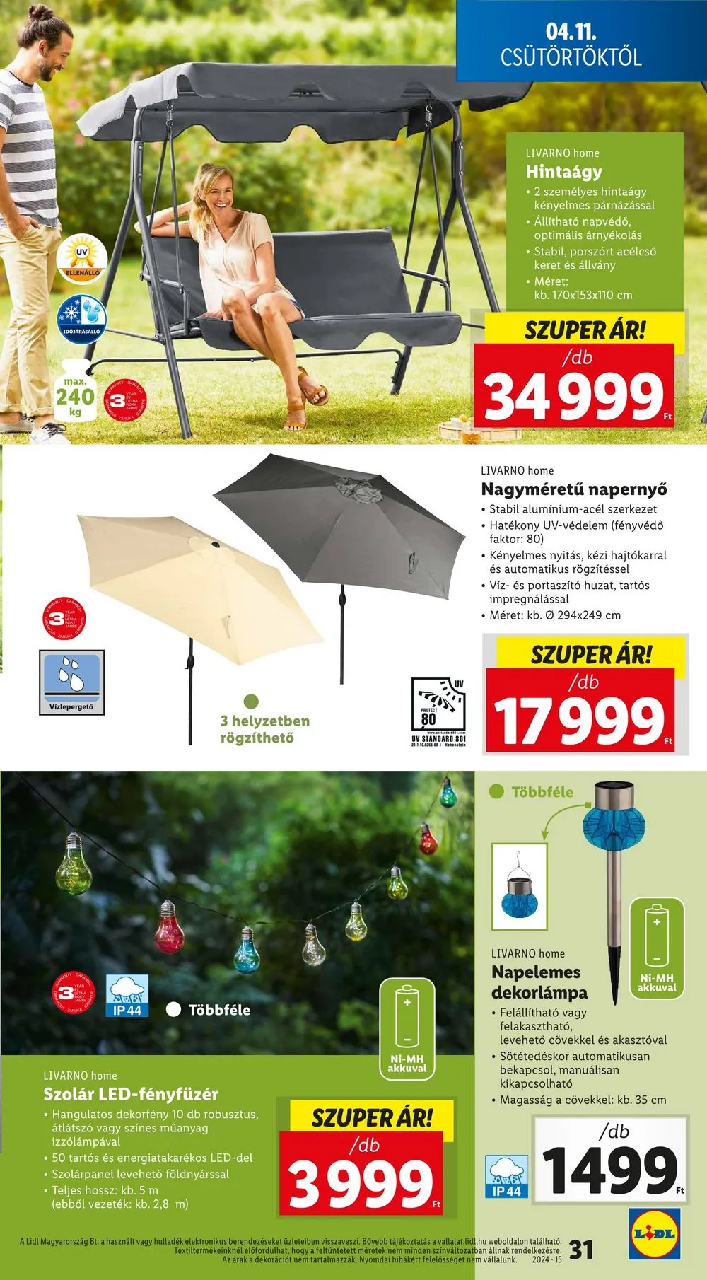Lidl akciós újság 04.10–04.17 – 31. oldal