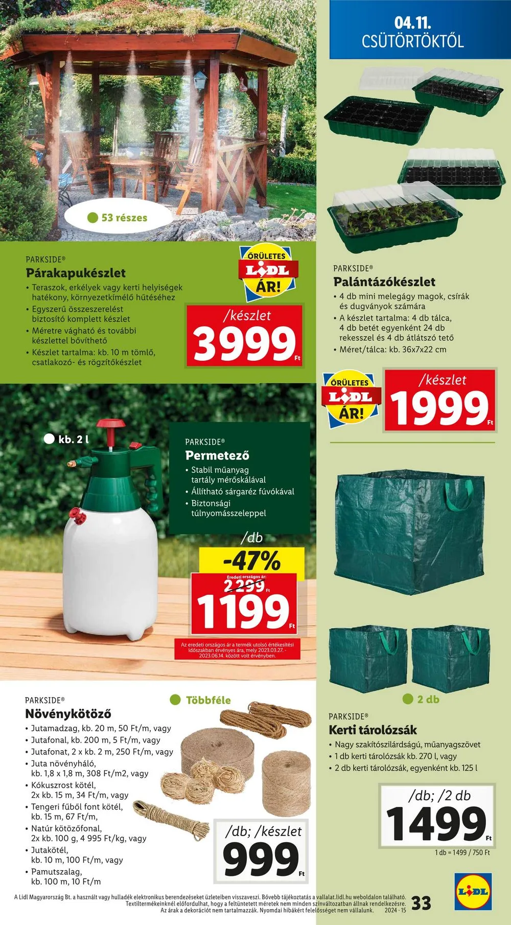 Lidl akciós újság 04.10–04.17 – 33. oldal