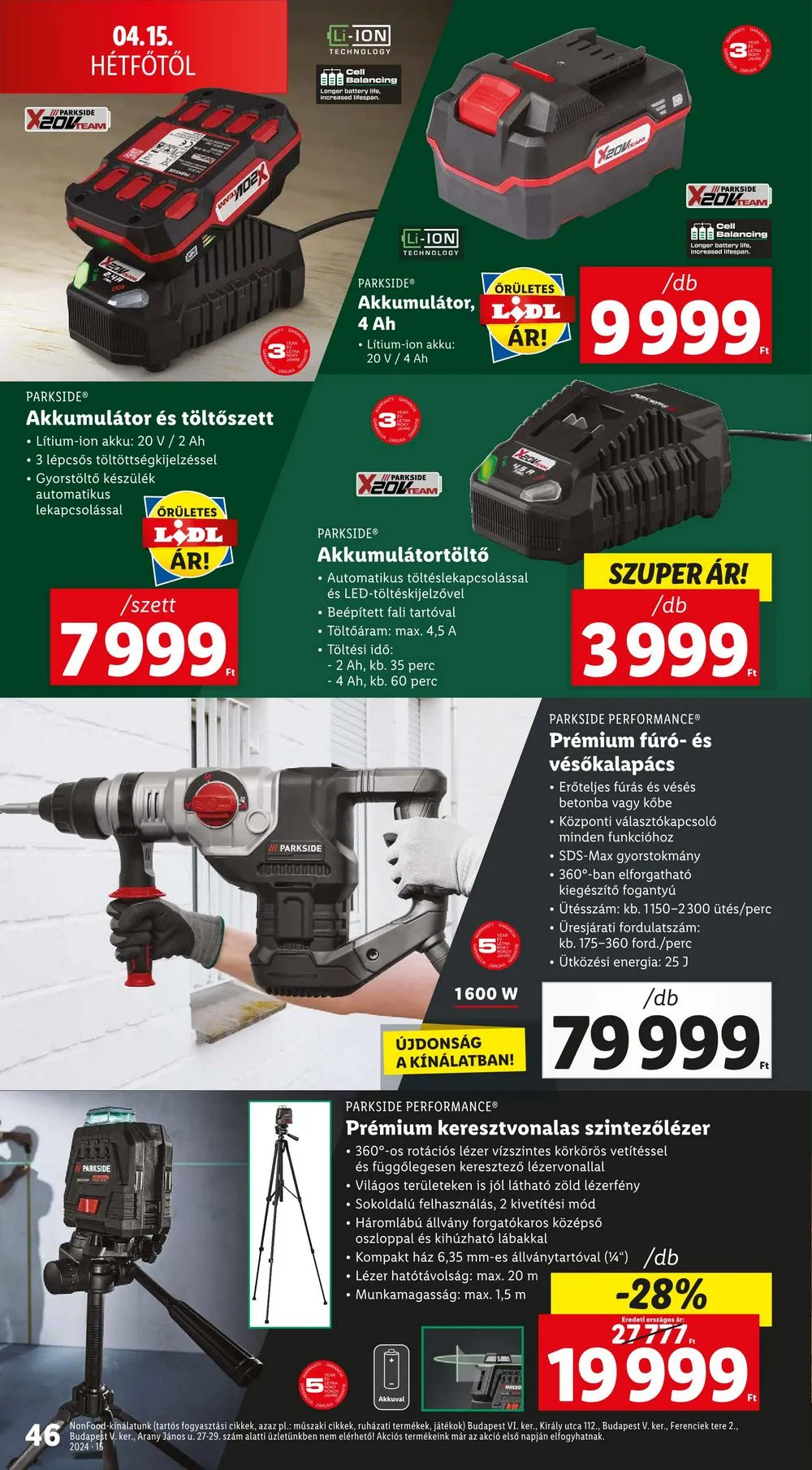 Lidl akciós újság 04.10–04.17 – 46. oldal