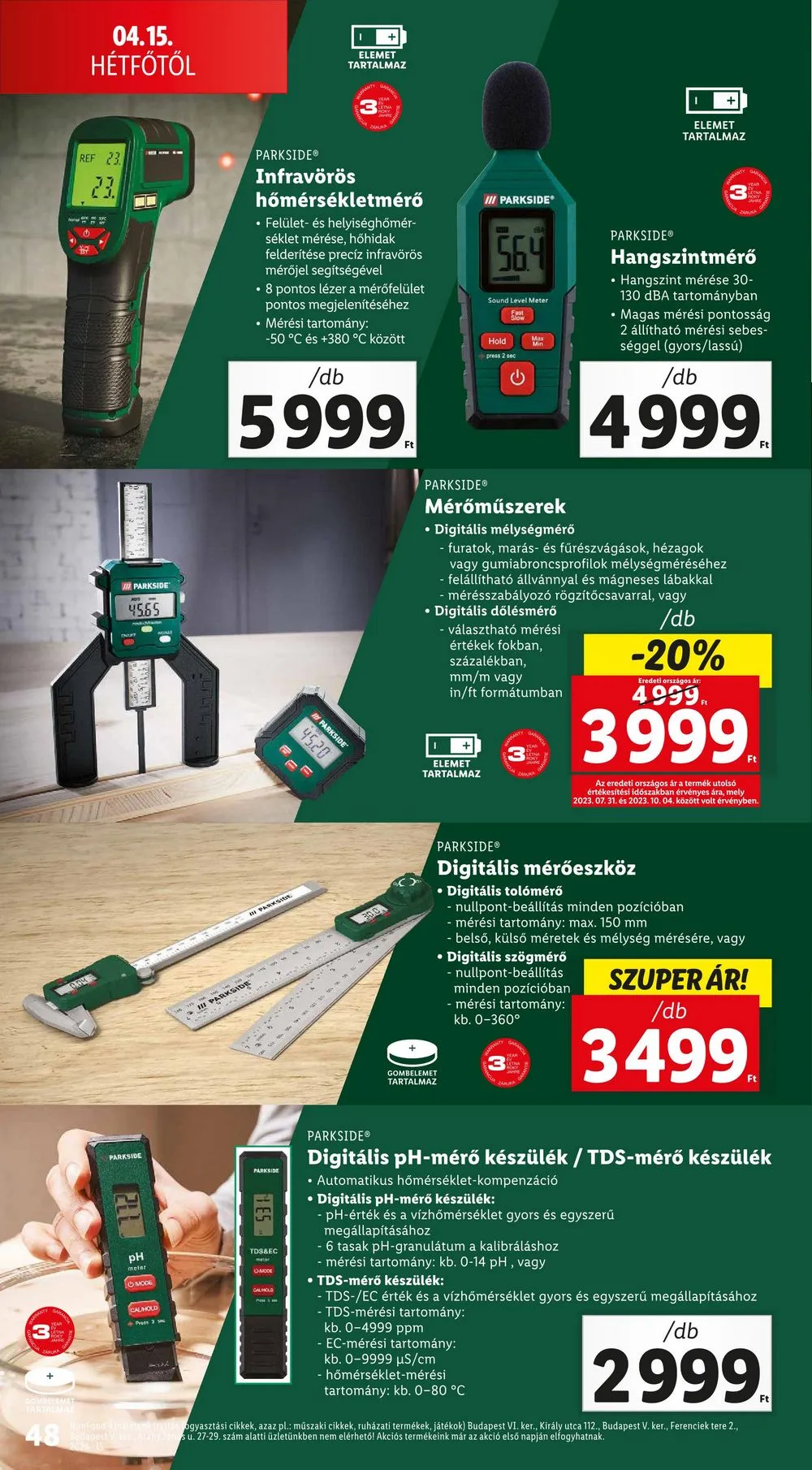 Lidl akciós újság 04.10–04.17 – 48. oldal