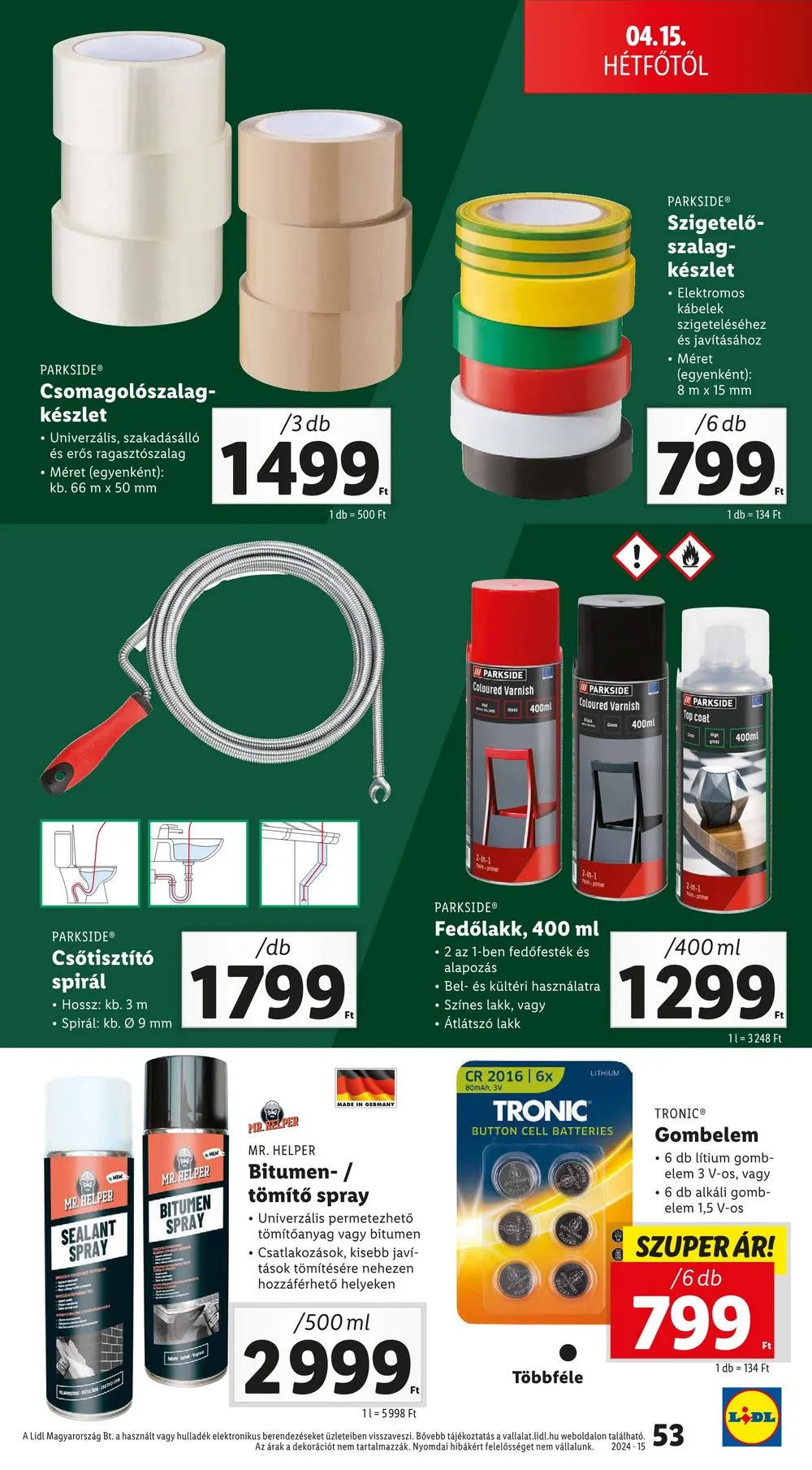 Lidl akciós újság 04.10–04.17 – 53. oldal