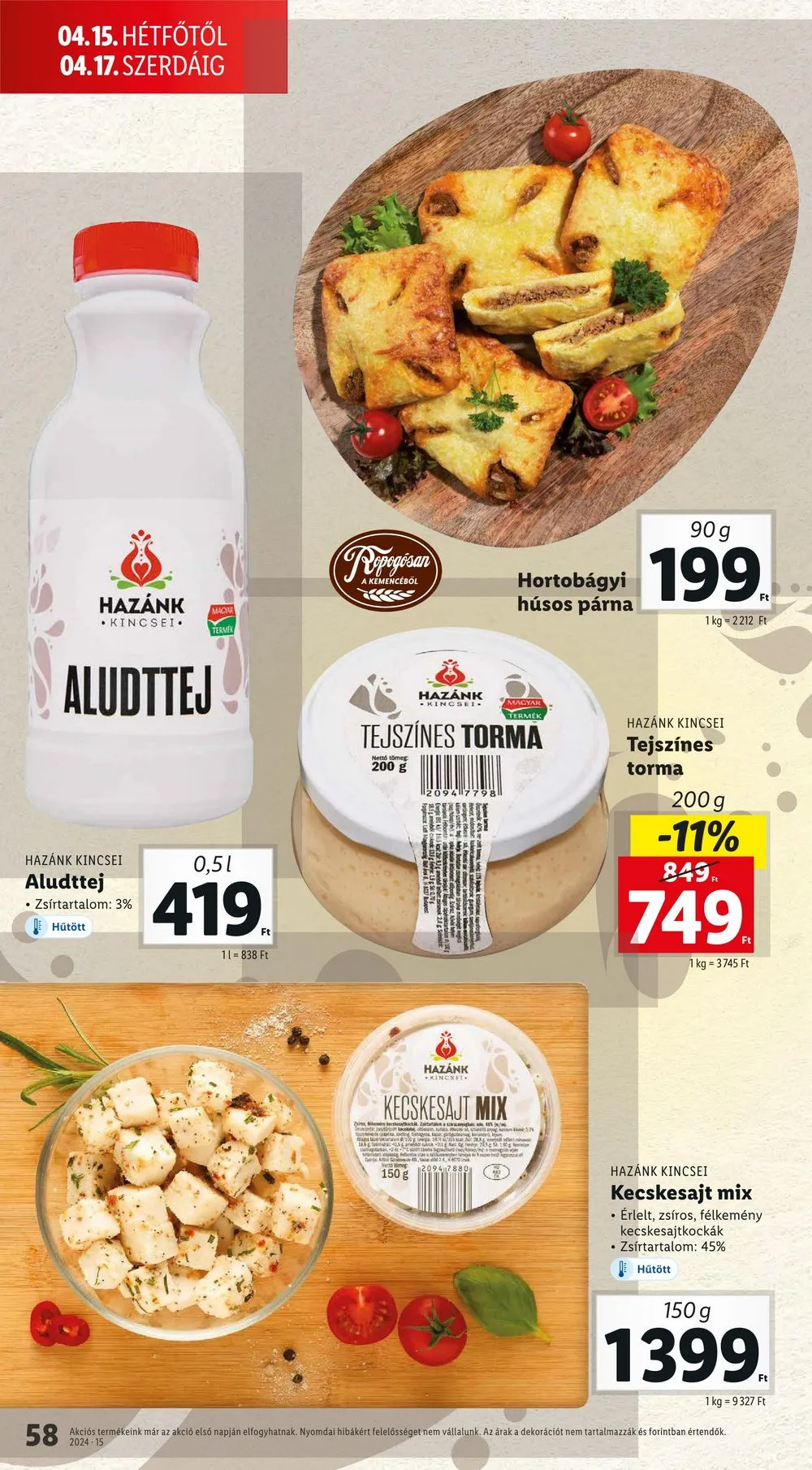 Lidl akciós újság 04.10–04.17 – 58. oldal