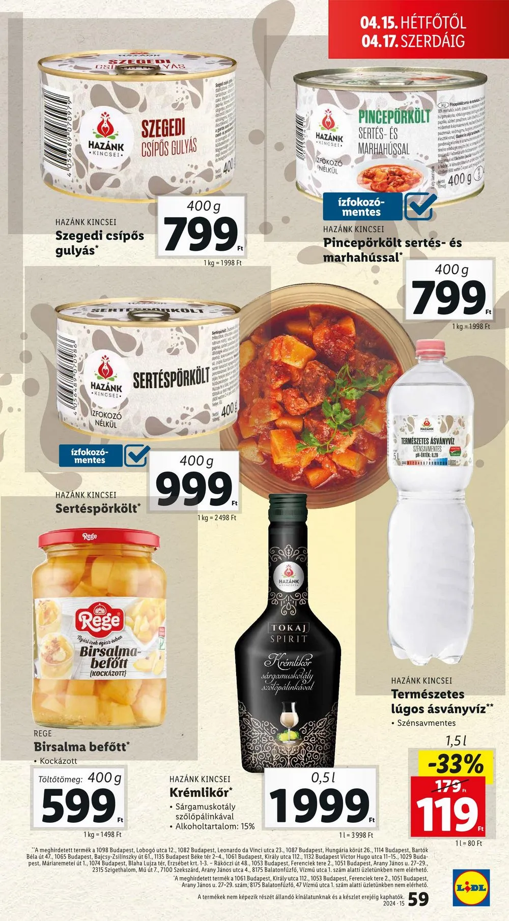Lidl akciós újság 04.10–04.17 – 59. oldal