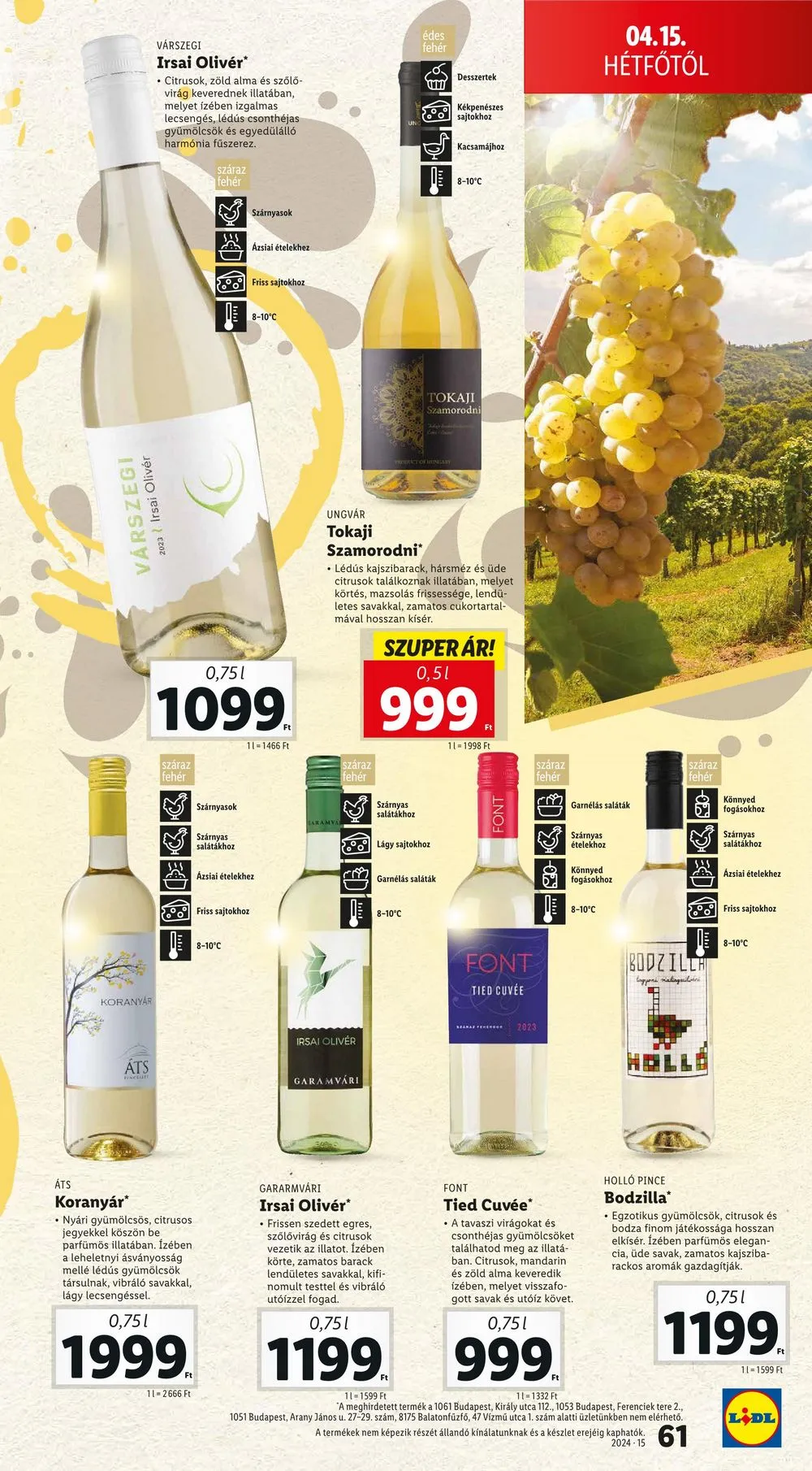 Lidl akciós újság 04.10–04.17 – 61. oldal