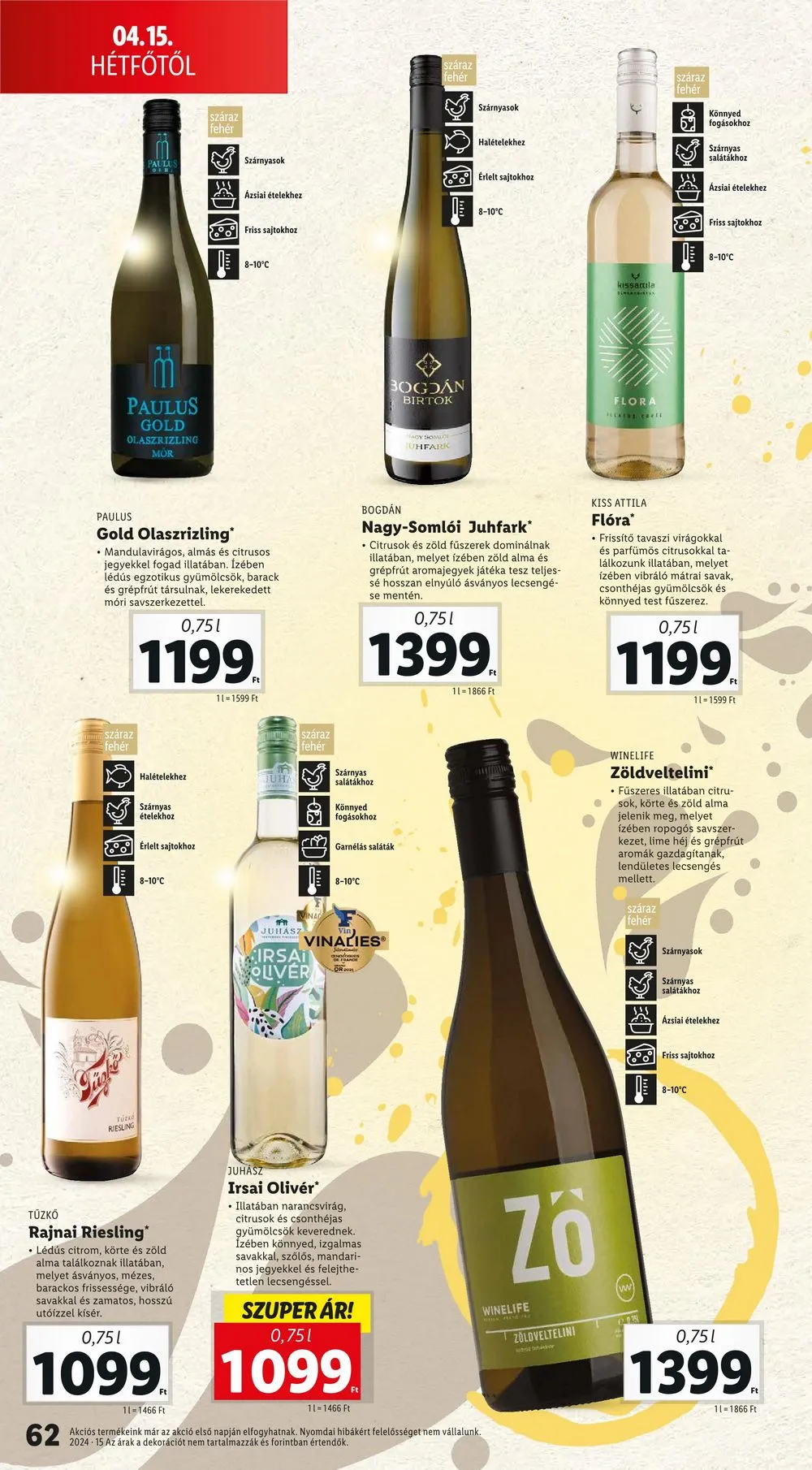 Lidl akciós újság 04.10–04.17 – 62. oldal