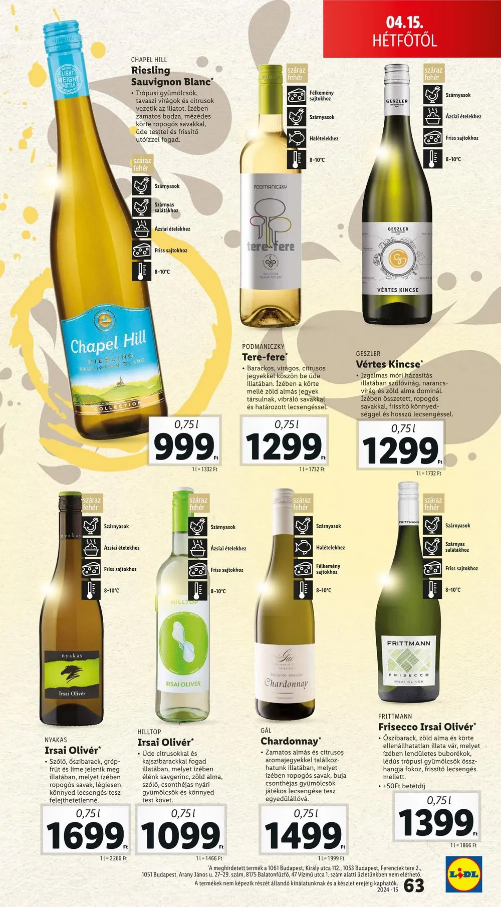 Lidl akciós újság 04.10–04.17 – 63. oldal