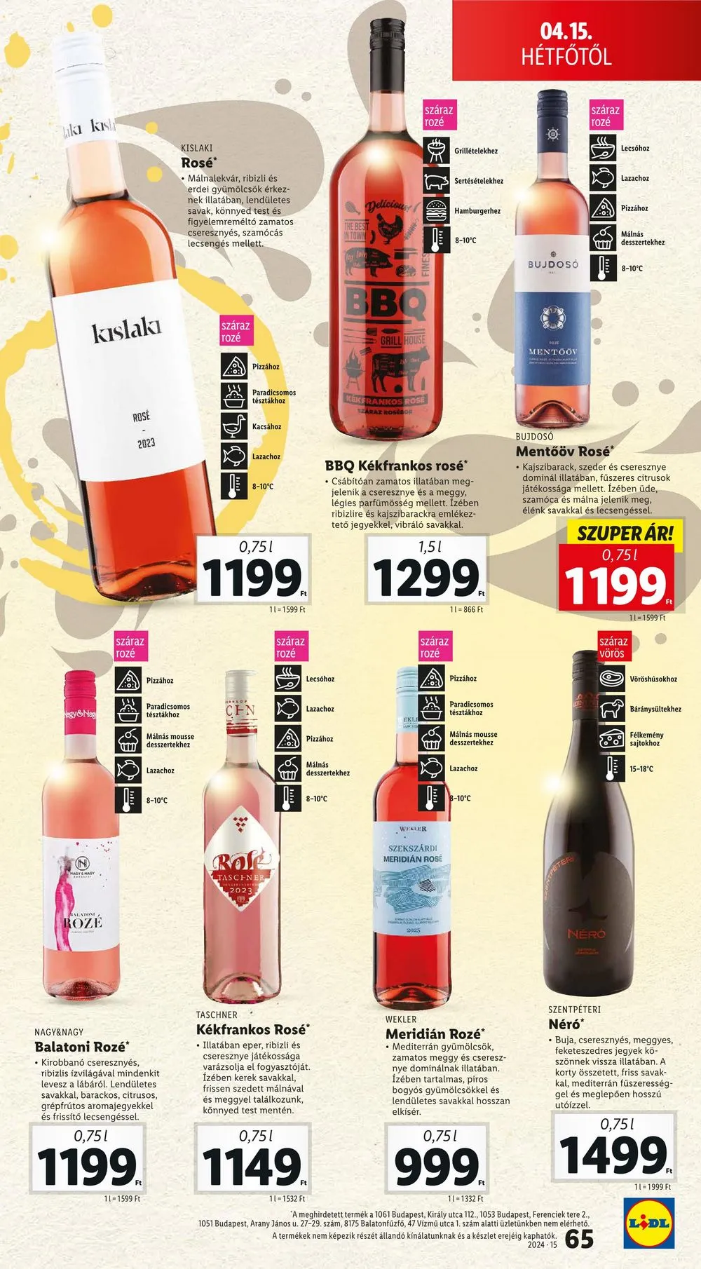 Lidl akciós újság 04.10–04.17 – 65. oldal