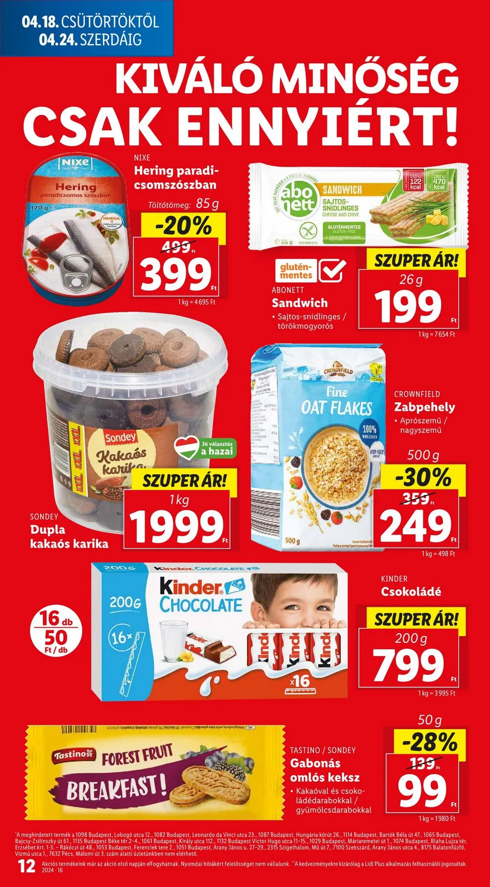 Lidl akciós újság 04.18–04.24 – 12. oldal