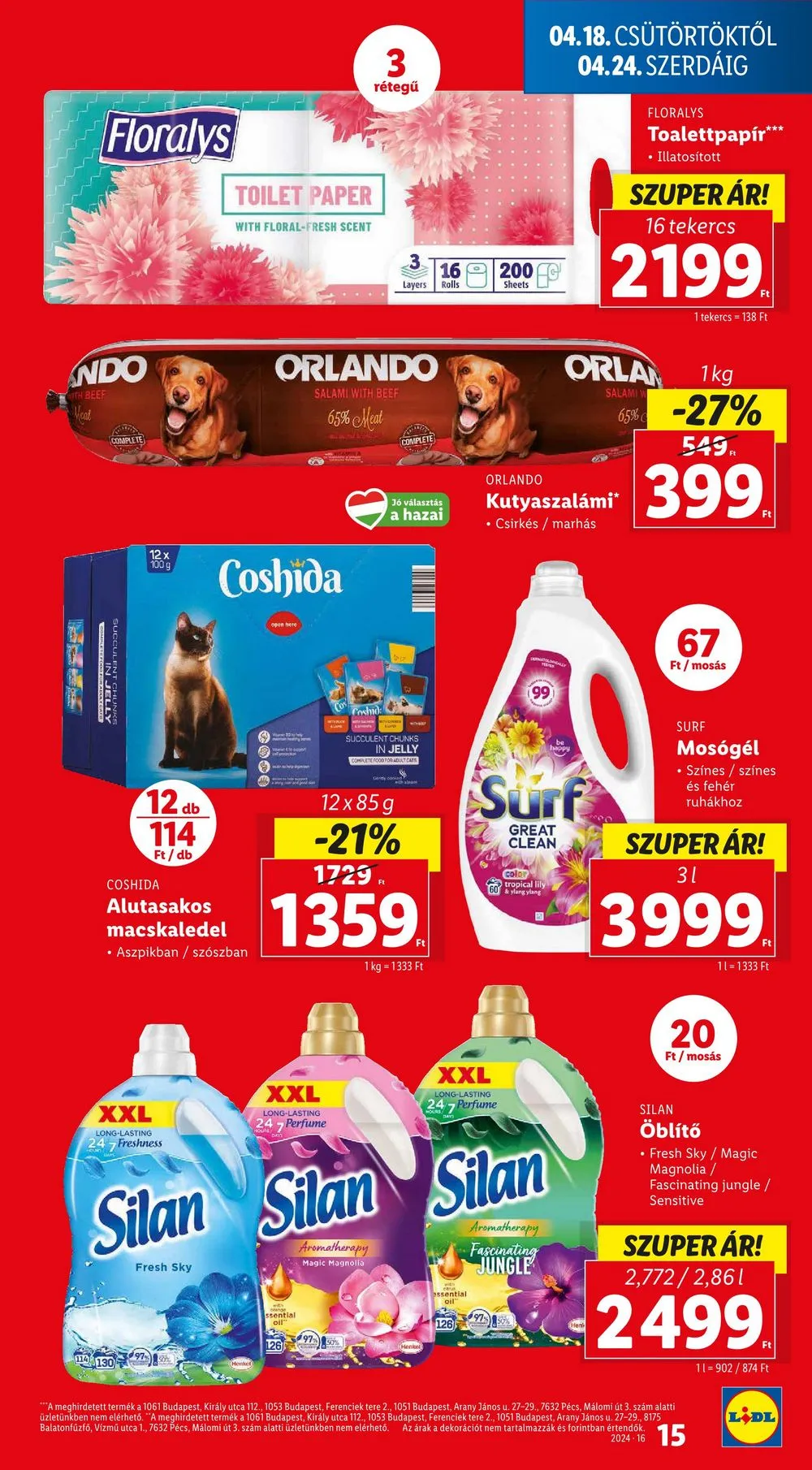 Lidl akciós újság 04.18–04.24 – 15. oldal