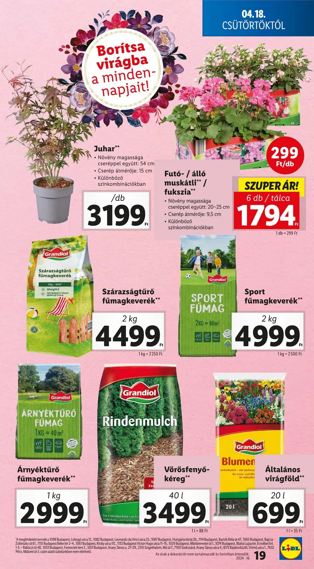 Lidl akciós újság 04.18–04.24 – 19. oldal