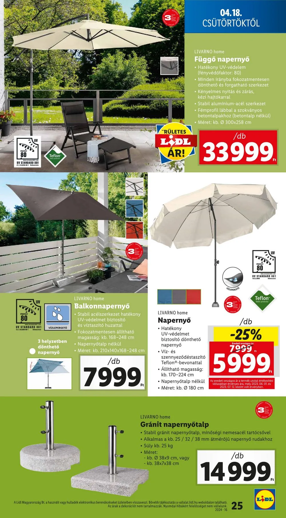 Lidl akciós újság 04.18–04.24 – 25. oldal