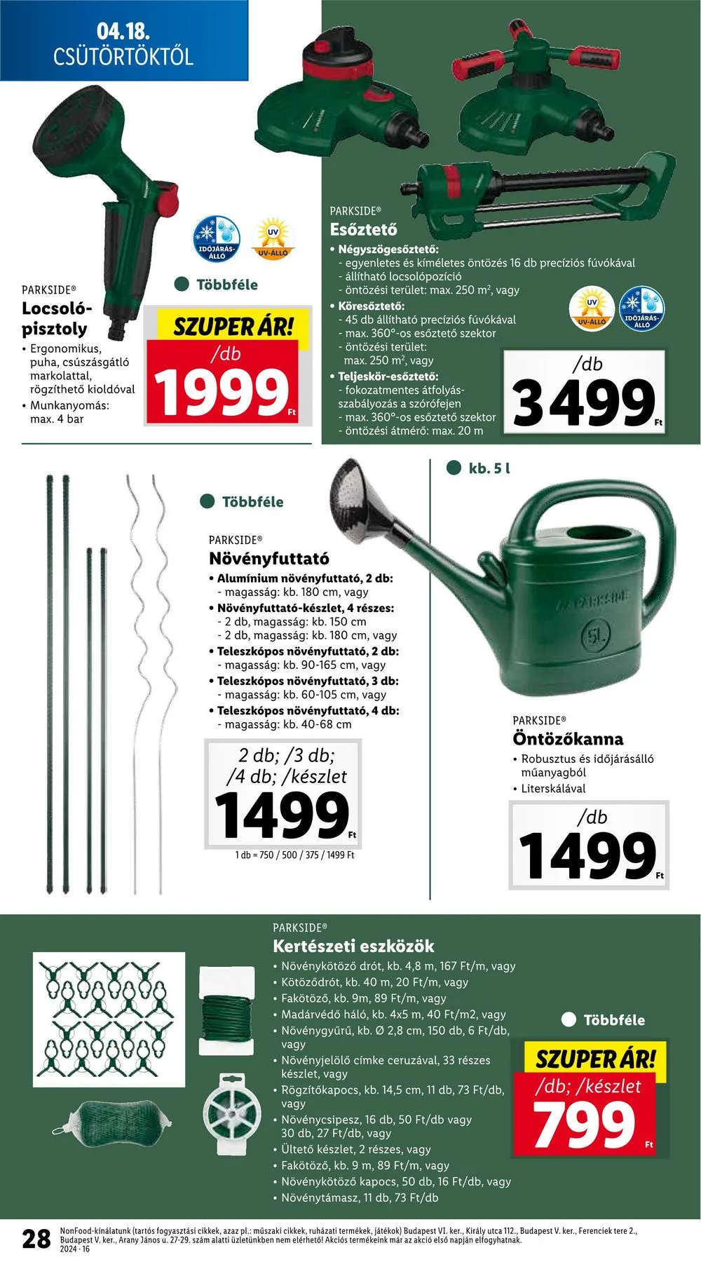 Lidl akciós újság 04.18–04.24 – 28. oldal