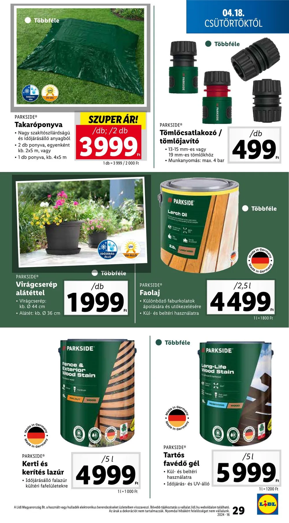 Lidl akciós újság 04.18–04.24 – 29. oldal