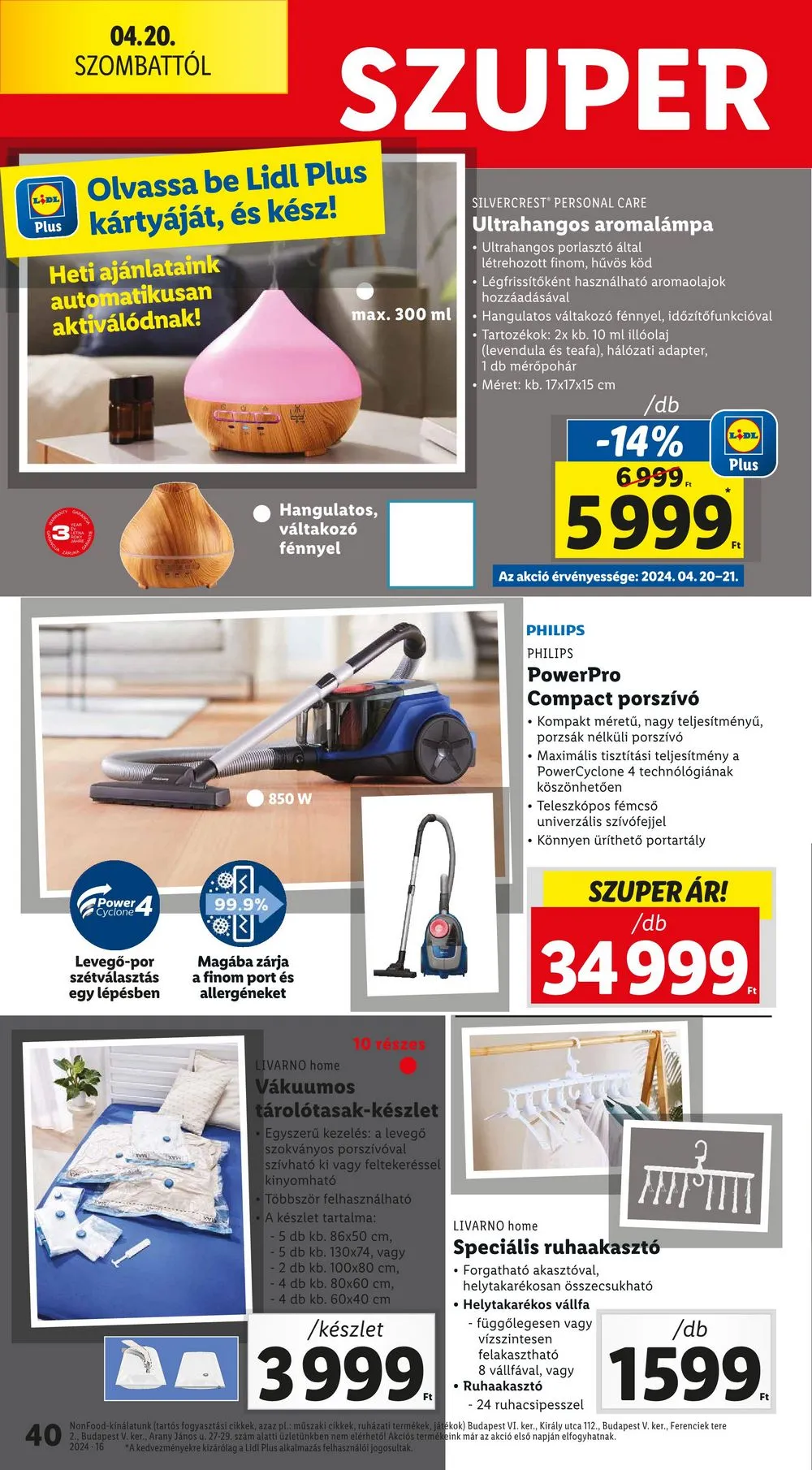 Lidl akciós újság 04.18–04.24 – 40. oldal