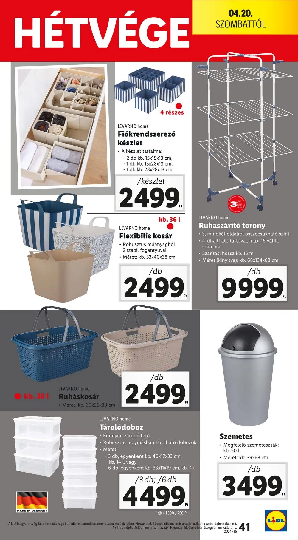 Lidl akciós újság 04.18–04.24 – 41. oldal