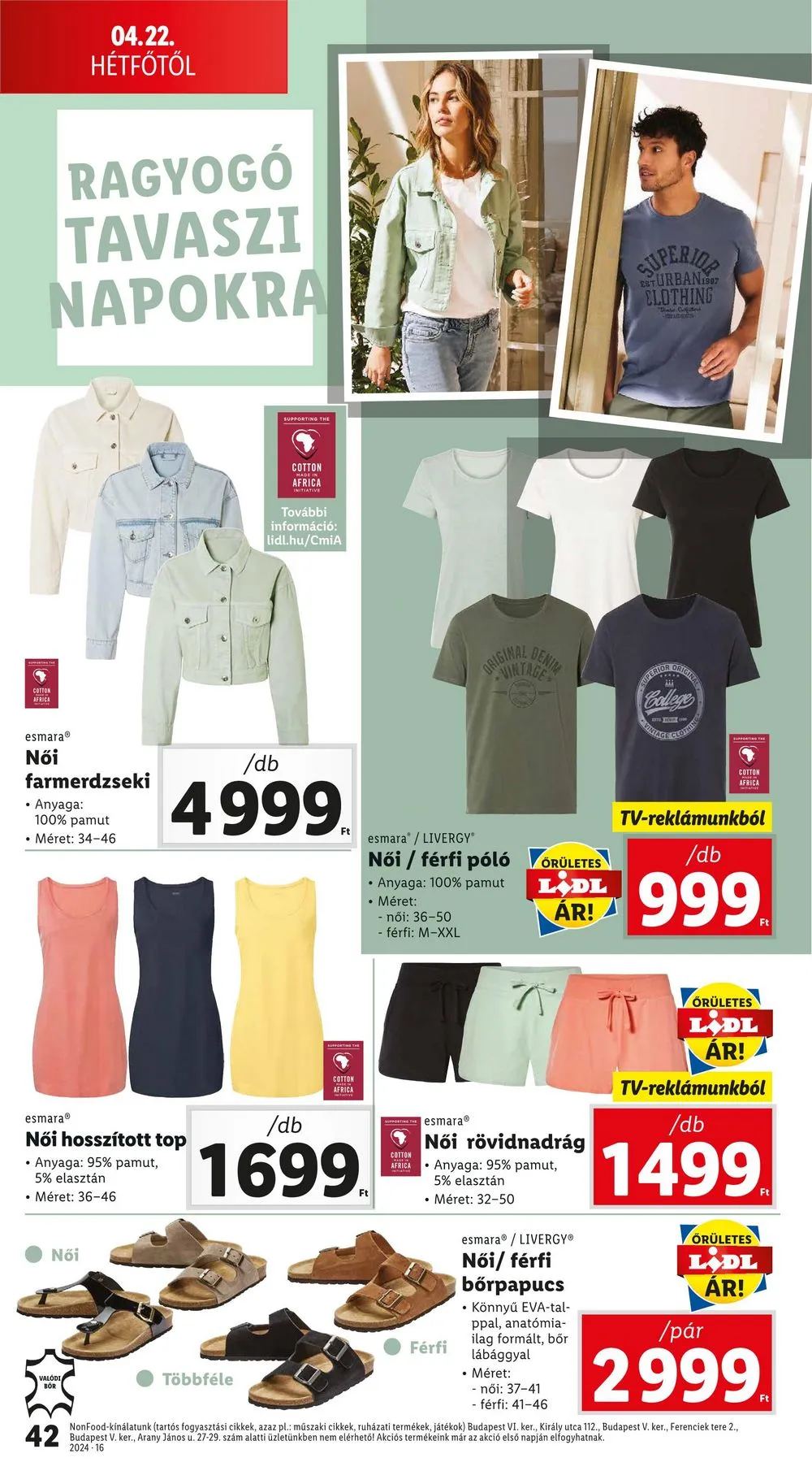Lidl akciós újság 04.18–04.24 – 42. oldal