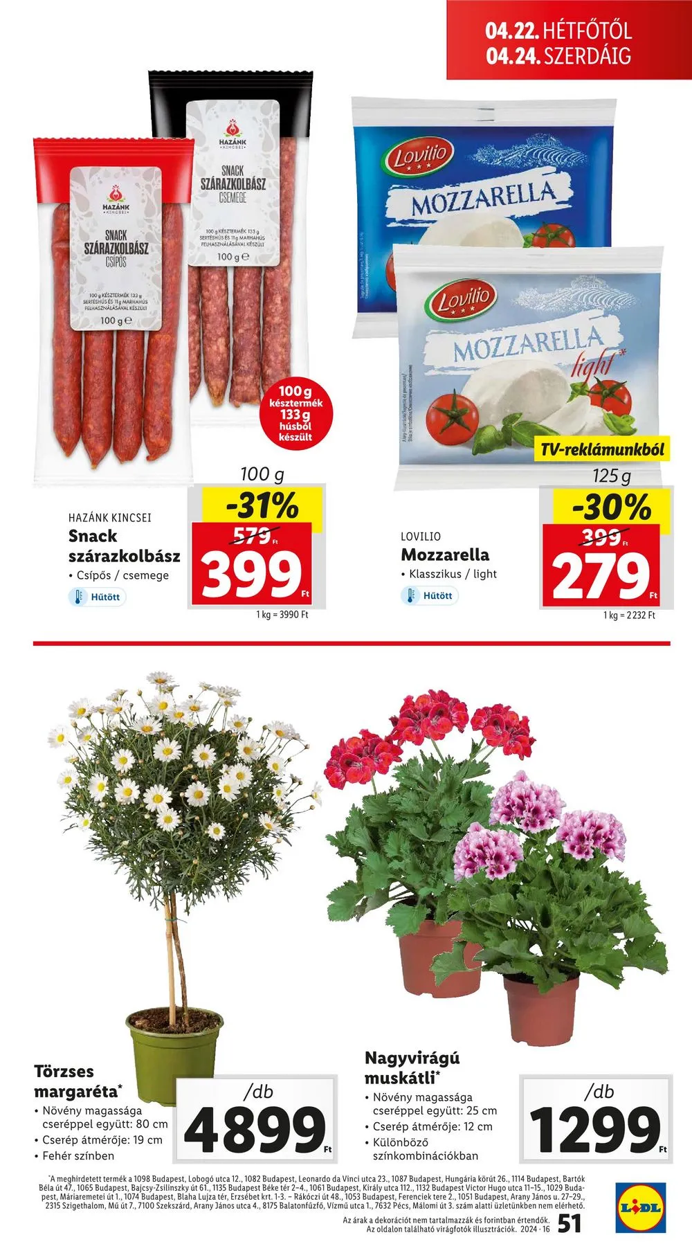 Lidl akciós újság 04.18–04.24 – 51. oldal