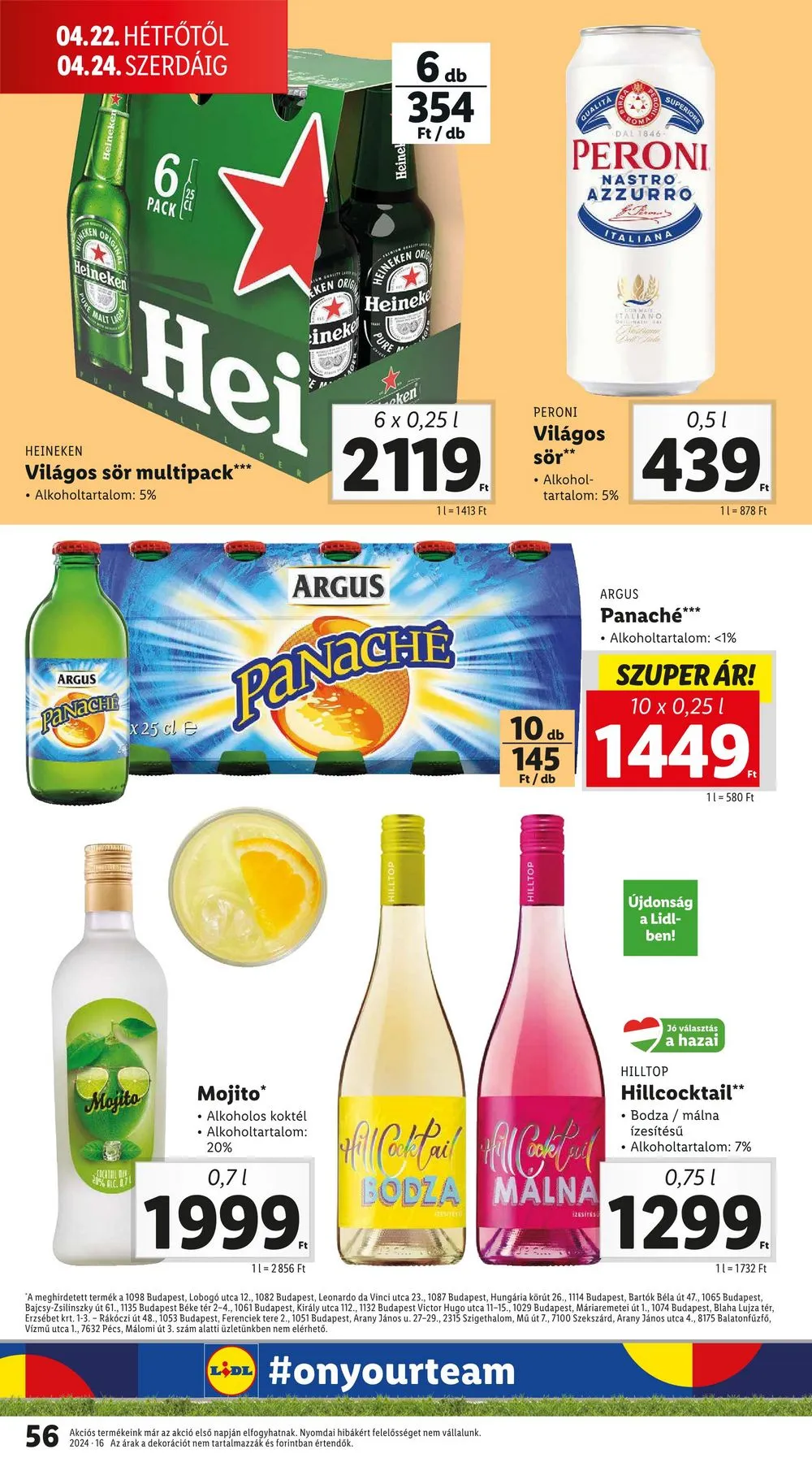 Lidl akciós újság 04.18–04.24 – 56. oldal