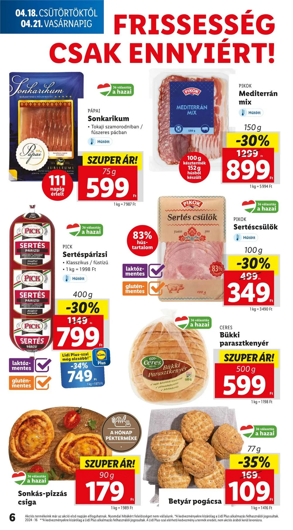 Lidl akciós újság 04.18–04.24 – 6. oldal