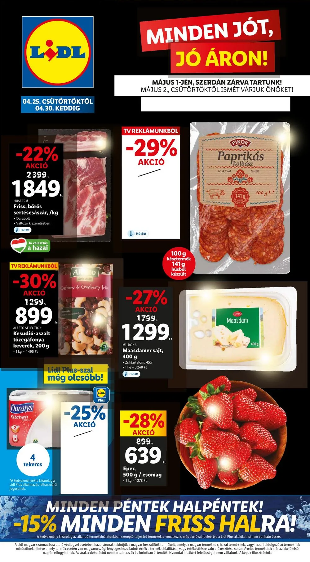 Lidl akciós újság 04.25–04.30