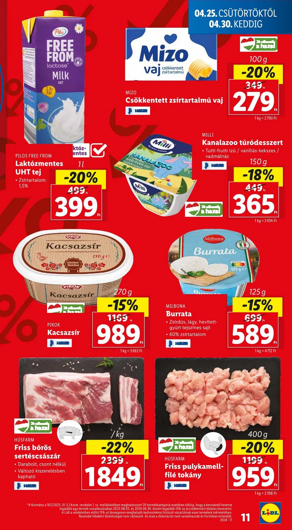 Lidl akciós újság 04.25–04.30 – 11. oldal