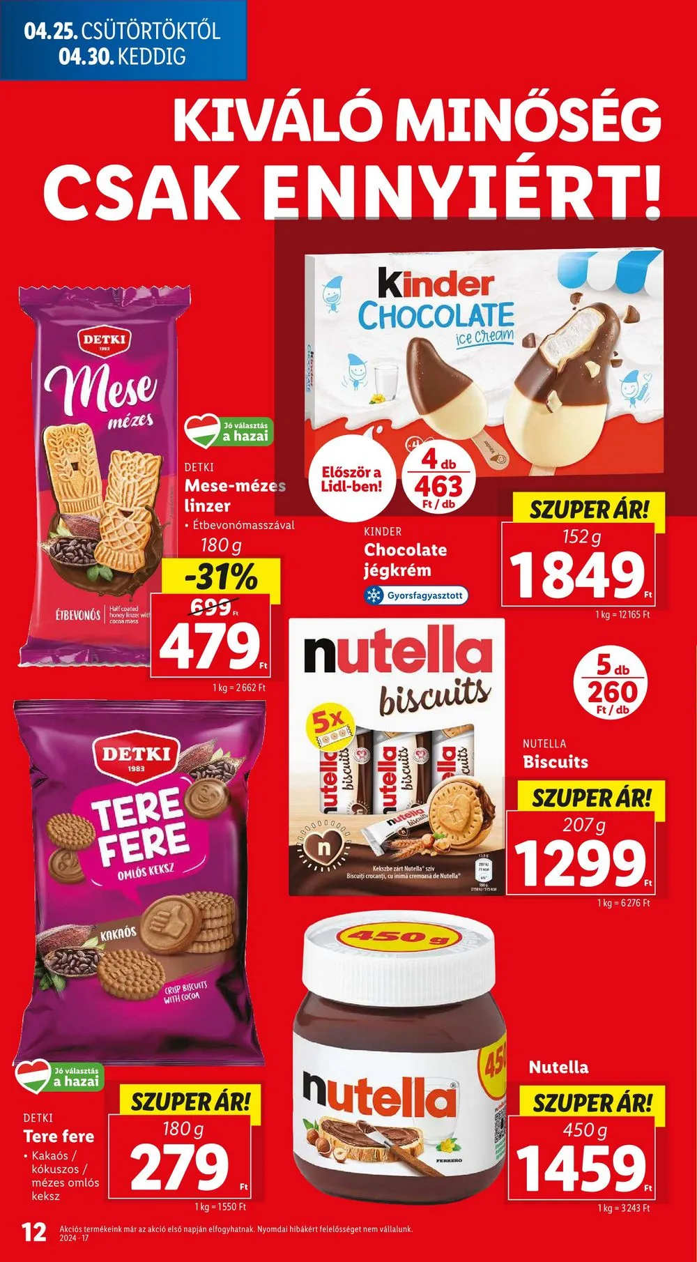 Lidl akciós újság 04.25–04.30 – 12. oldal